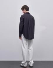 basic koton gömlek lacivert 5