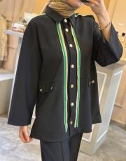 ghisa şeritli takım siyah 4