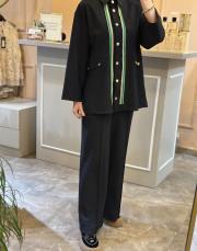 ghisa şeritli takım siyah 5