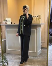 ghisa şeritli takım siyah 6