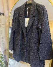 ceremony pul payet işlemeli pamuk ceket siyah