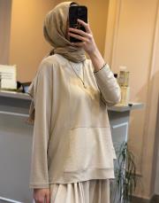 ceremony bambu bluz ve yandan büyük torba cepli zeyna pantolon takım taş 2