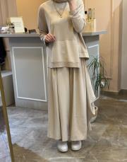 ceremony bambu bluz ve yandan büyük torba cepli zeyna pantolon takım taş 6