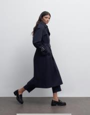 klasik koton trençkot lacivert 6