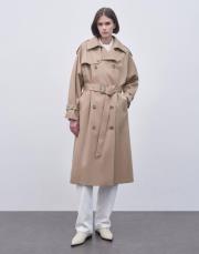 klasik koton trençkot camel 2