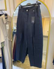 sentez sidney arkası lastikli pantolon siyah