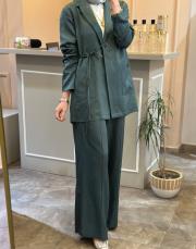 ceremony yandan bağlamalı blazer takım jade 6