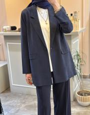 ceremony tencel lycellblazer takım lacivert 2