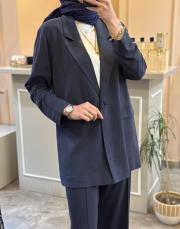 ceremony tencel lycellblazer takım lacivert 3